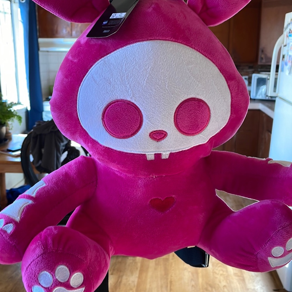 Skelanimals Pink Bunny Backpack